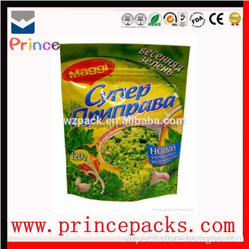 plastic frozen food packaging bag opp plastic bag